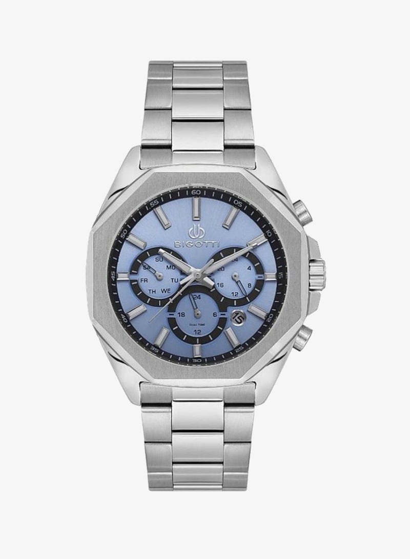 Bigotti - Raffinato Men Watch | Stainless SteelBrass Case | Analog | Round Dial | Mineral Glass | Japanese Quartz | Water Resistant 50 Meters - Image 1