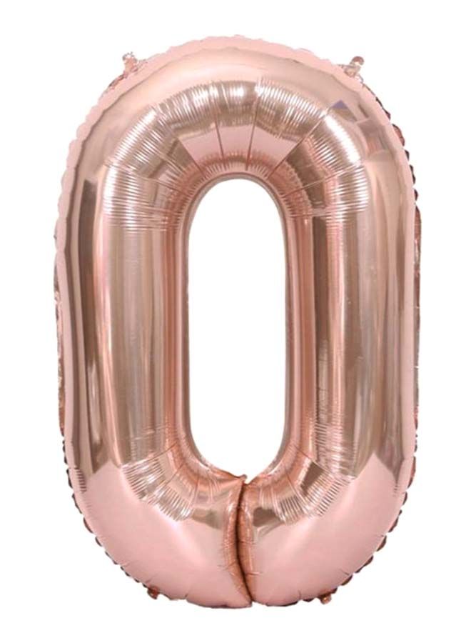 NIBEMINENT Birthday Party Decoration Zero Number Inflatable Balloon 40inch - Image 1