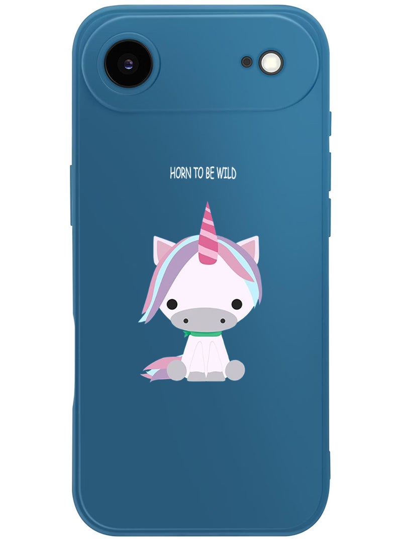 Theodor Protective Slim Fit Case Liquid Silicone Cover with Full Body Protection Anti-Scratch Shockproof Case For Apple iPhone 17 Air (Blue) born-to-be-wild - Image 1