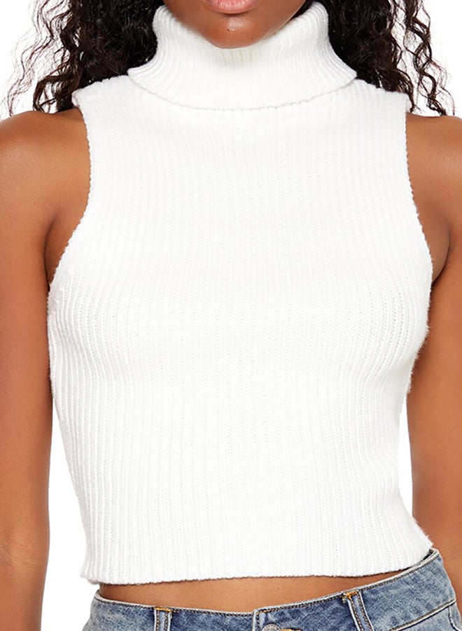 FOREVER 21 Turtleneck Sweater-Knit Tank Top  - Image 5