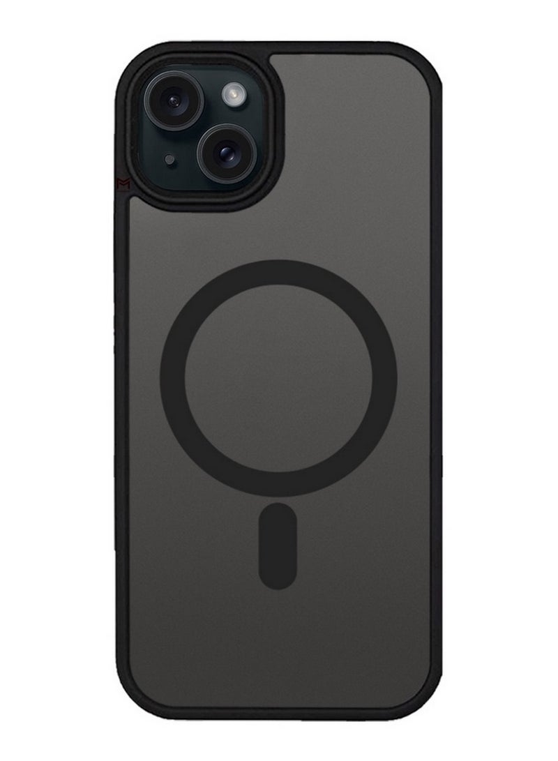 CATANES 2 Pieces Magnetic Slim Protective Case for iPhone 15 Plus - with Wireless Charging Support with 3D Screen Protector - Black - Image 3