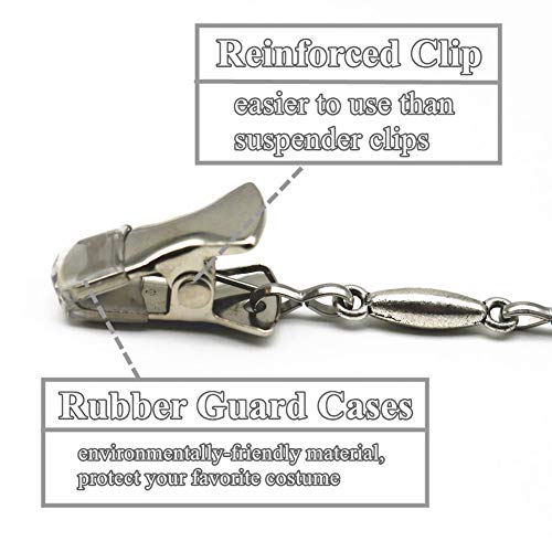 Mimimelon Ever Cute Drizzle Sweater Clip Chain Shawl Pin Cape Cloak Clasp Cardigan Guard Clamps-Two Pieces - Image 2