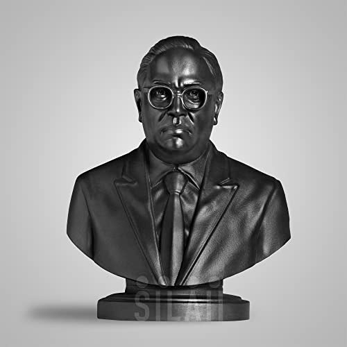 SILAII Dr. B. R. Ambedkar Sculpture – 5 Inch, Matte Black Finish | Perfect for Home Decor, Office Desk, Study Table & Gifting - Image 1