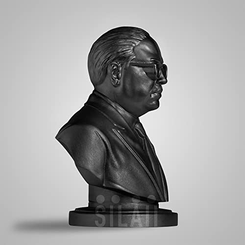SILAII Dr. B. R. Ambedkar Sculpture – 5 Inch, Matte Black Finish | Perfect for Home Decor, Office Desk, Study Table & Gifting - Image 3
