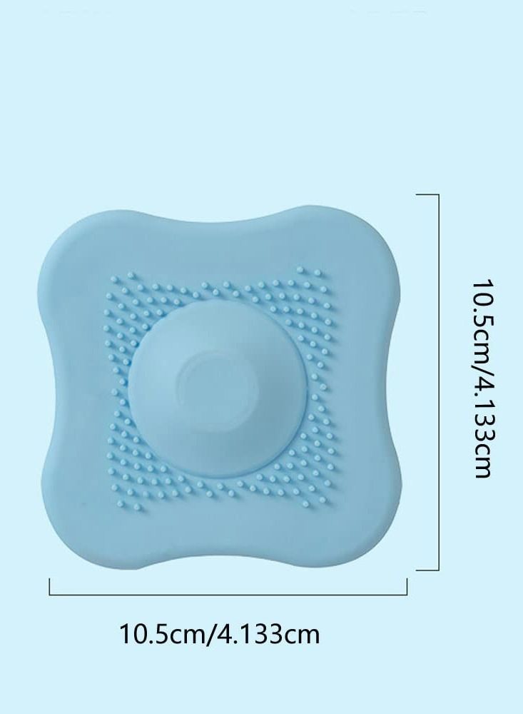 Excefore Floor Drain Cover Shower Drain Stopper Bathtub Drain Tub Stopper Cover Plug, Shower Drain Covers Bathroom Sink,Bathtub Drain Strainers，Laundry Sink Drain Stopper (4 PCS)  - Image 2