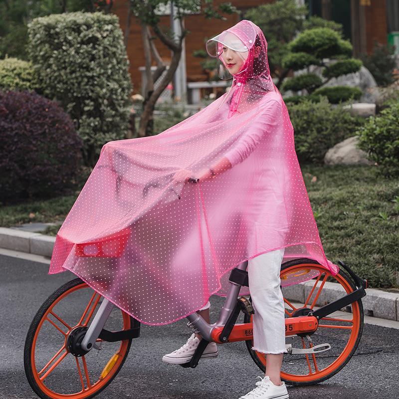 Bicycle Raincoat Adult Cycling Bicycle Korean Men And Women Fashion Single Electric Car Transparent Raincoat Waterproof Poncho - Image 2