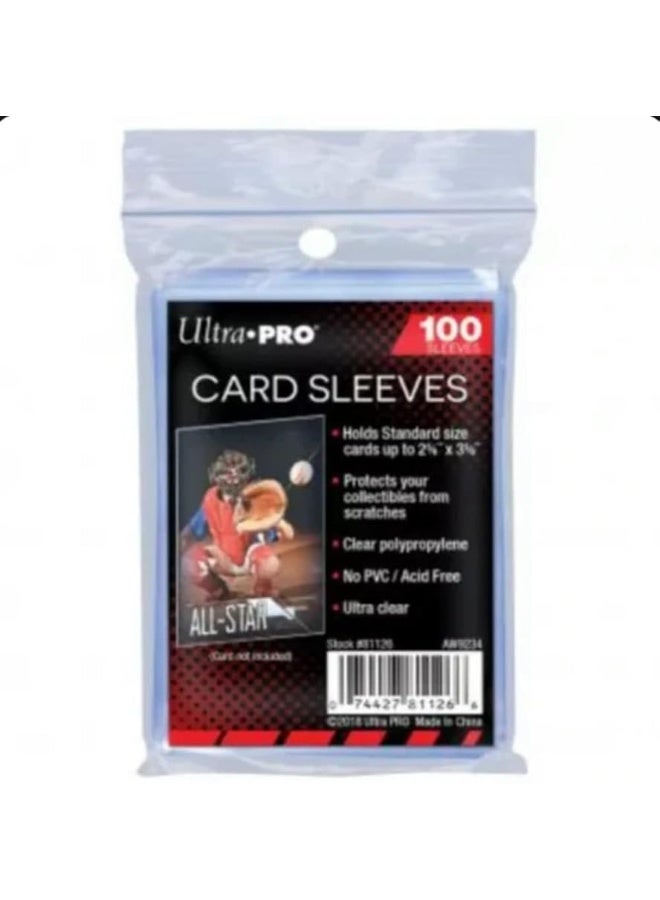 Ultra Pro 10 (Ten) Pack Lot of 100 Soft Sleeves / Penny Sleeve for Baseball Cards & Other Sports Cards (Packaging May Vary) - Image 1