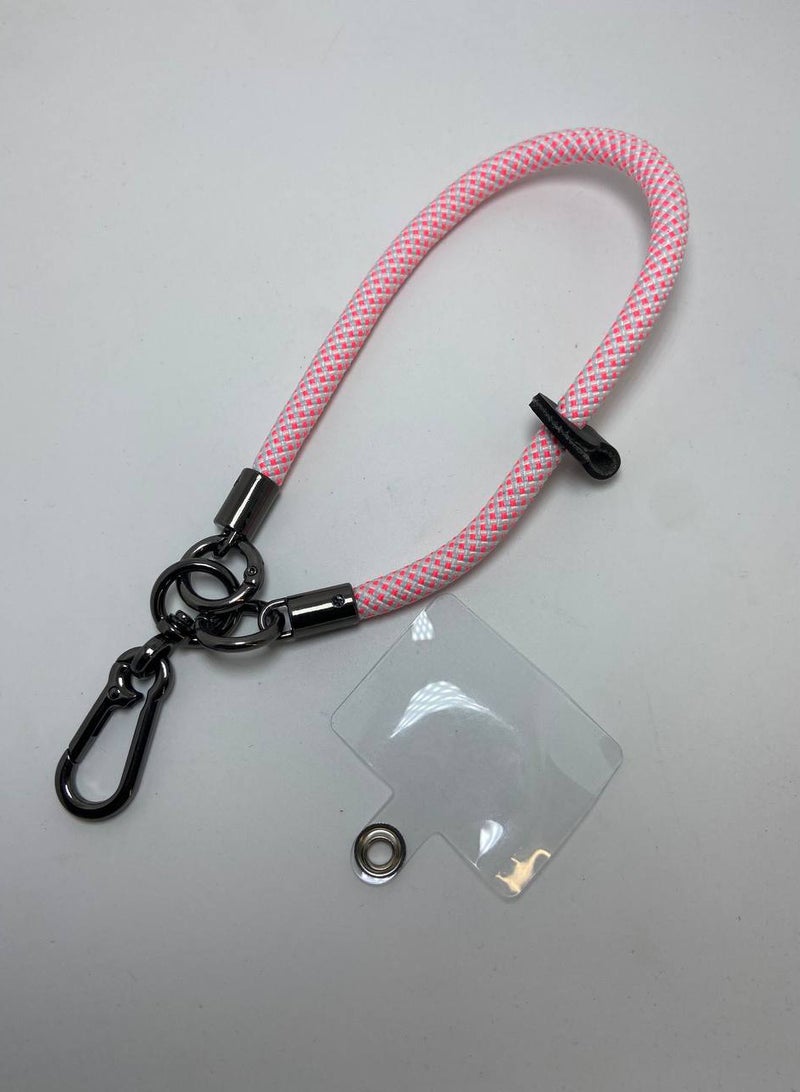 Premium Wrist Strap Cell Phone Lanyard anti theft, Soft Nylon Thick Rope, Phone Hand Strap With Phone Patch Compatible with Phone, Airpods, Purse, Keychain and More 20 Cm  - Image 1
