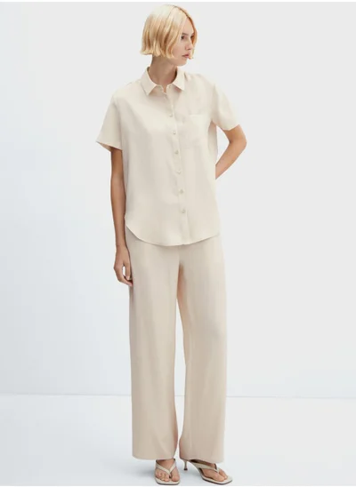 مانجو Pocket Detail Button Down Shirt
