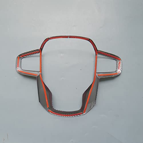 ZiWen New Carbon Fiber Print Steering Wheel Cover Trim for GMC Sierra 1500 2500HD 3500HD 2020 2021 2022 2023 2024 2025 Yukon XL 2021 2022 2023 2024 2025 (Carbon Fiber Print) - Image 3