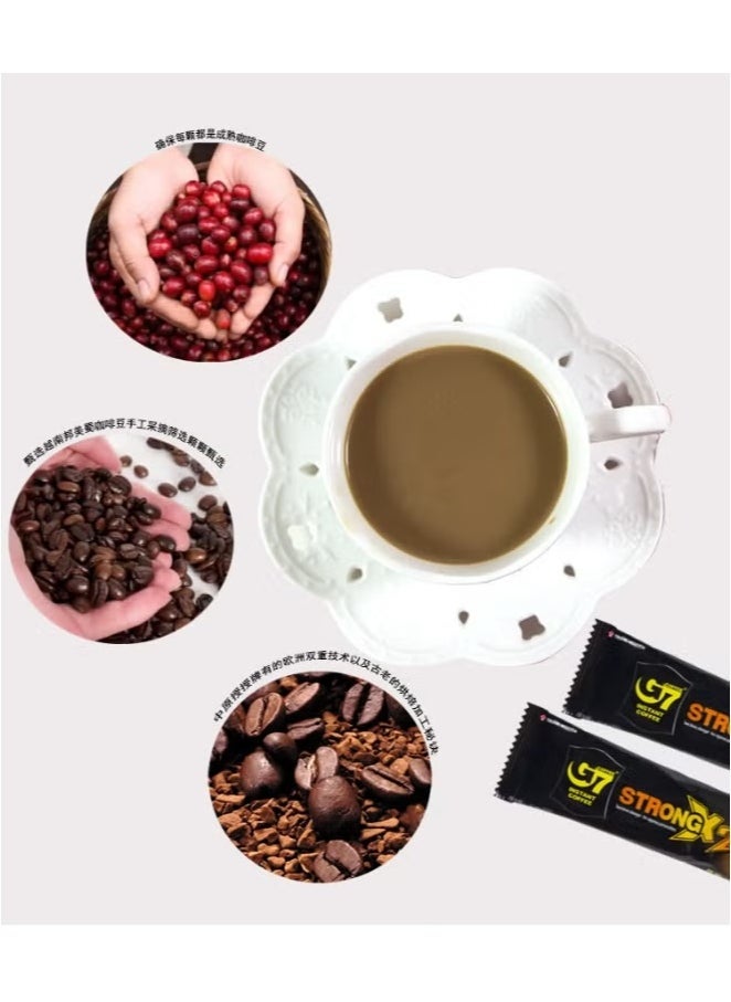 G7 Power G7 Strong Vietnamese Coffee. 3-in-1 Instant Espresso Coffee Powder, Fat-Free and Sugar-Free, 48 Packets. - Image 3