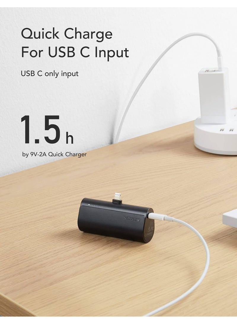 فيجير بنك الطاقة VEGER بقدرة 5000 مللي أمبير في الساعة مع موصل USB مدمج للآيفون - Image 3