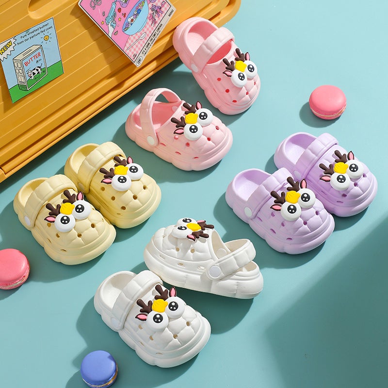 Baby Sandals Boys And Girls Soft Soles 1-9 Years Old Toddler Eva Hole Shoes Children'S Toe Shoes - Image 3
