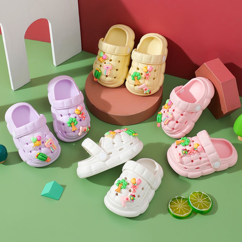Baby Sandals Boys And Girls Soft Soles 1-9 Years Old Toddler Eva Hole Shoes Children'S Toe Shoes - Image 4