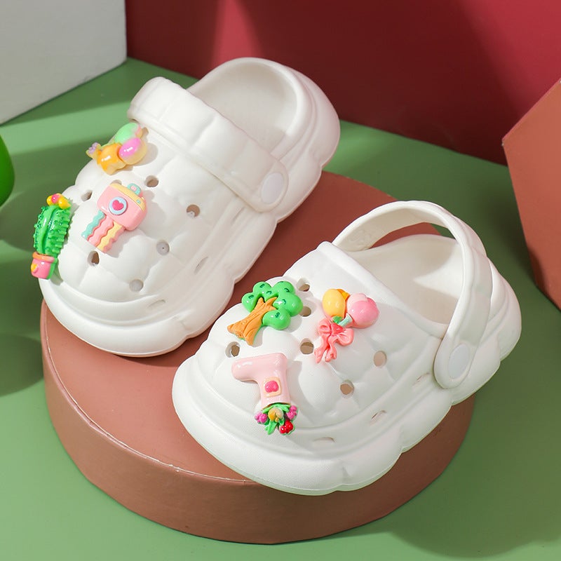 Baby Sandals Boys And Girls Soft Soles 1-9 Years Old Toddler Eva Hole Shoes Children'S Toe Shoes - Image 1