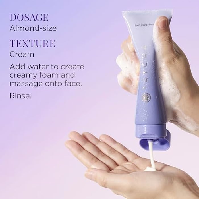 TATCHA The Rice Wash | Soft Cream Facial Cleanser Washes Away Buildup Without Stripping Skin For A Luminous Complexion 4 oz - Image 5
