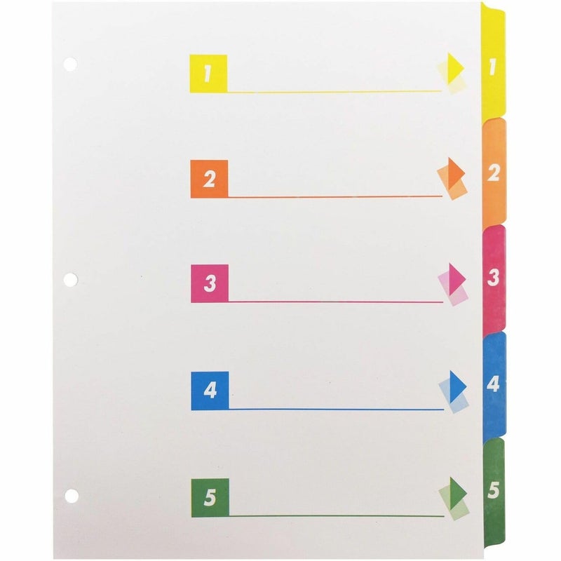 Business Source Index Divider White 21908