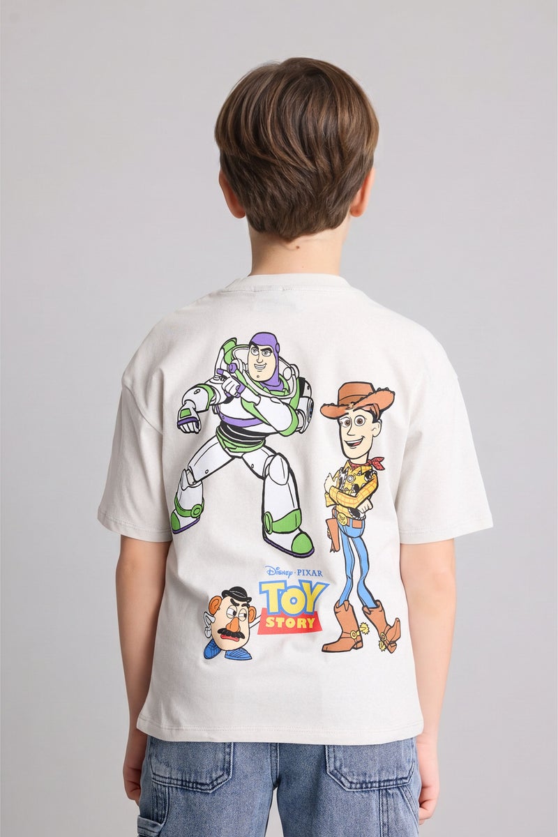 DeFacto Grey Boy Boy Oversize Fit Toy Story Licensed Short Sleeve T-Shirt Casual - Image 5
