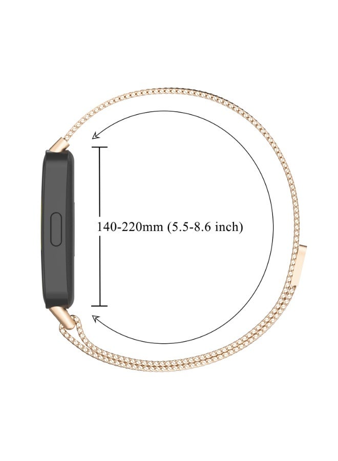 ChicVibe Metal Straps for Huawei Band 10/9/8, Adjustable Milanese Stainless Steel Strap with Magnetic Buckle for Huawei Band 10/9/8 Women Men - Image 4