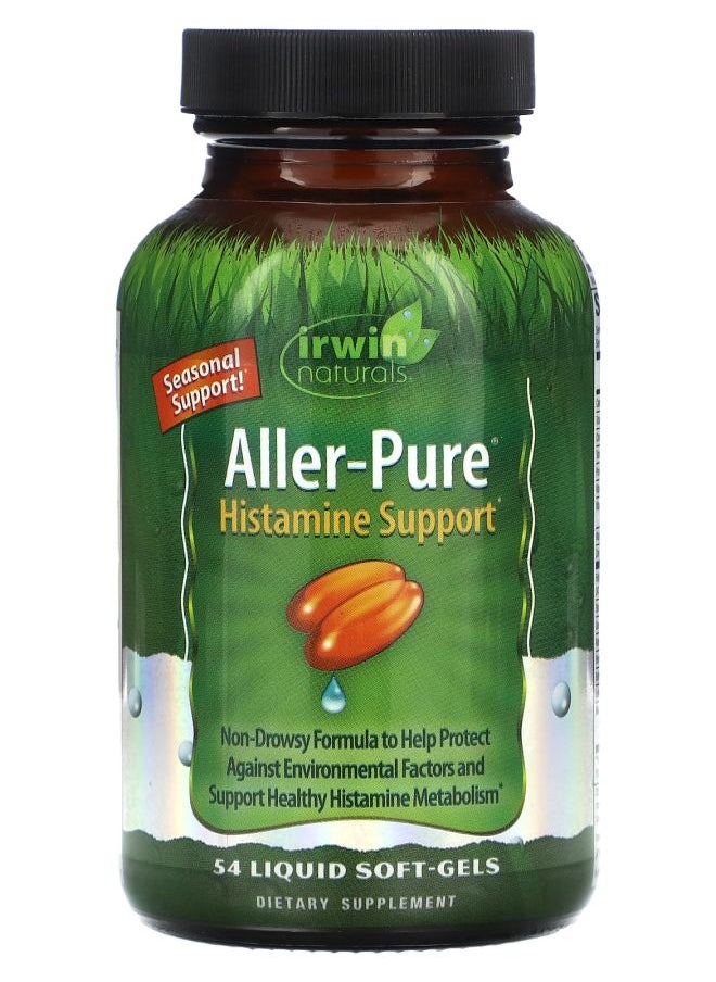 Irwin Naturals Aller-Pure Histamine Support 54 Liquid Soft-Gels 