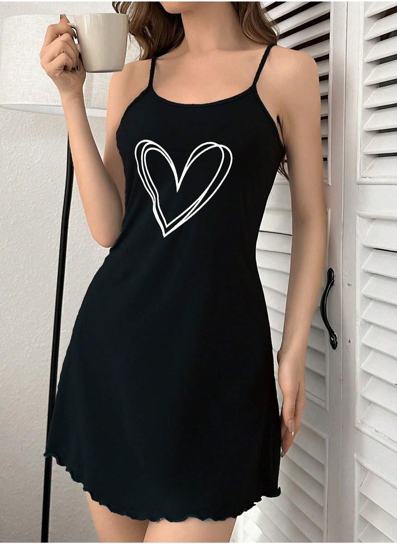 Mesery Sleep Shirt Cotton Thin Strap  - Image 1