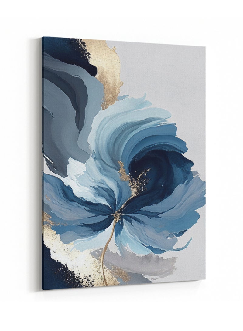 LOWHA Canvas Wall Art Stretched Over Wooden Frame with Flower Abstract Oil Painting Painting - Image 4