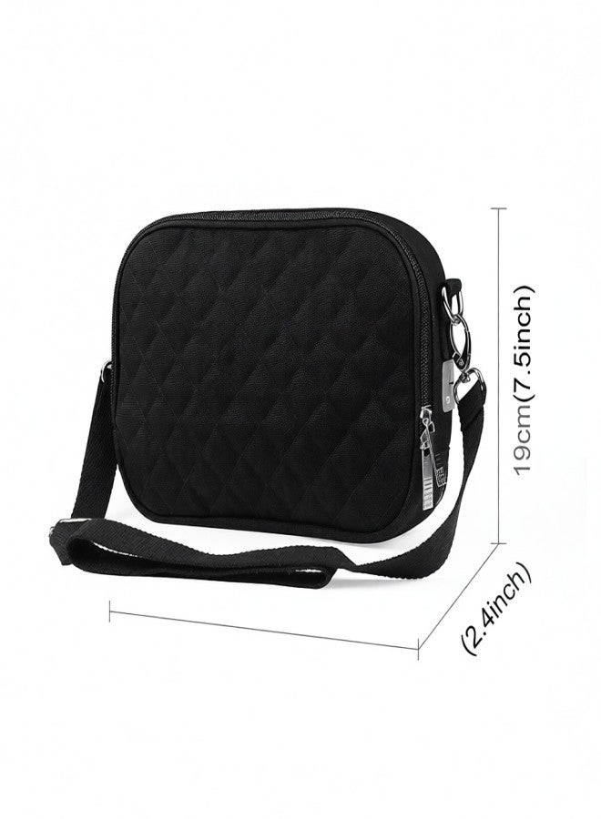 HAWEEL HWL2133 Heating Bag Case Fast Warming 4 Timer Modes Adjustable Temperature USB Crossbody One Shoulder Warm Hand Bags with Earphone Hole Heated Hand Muff Mobile Phone Tablet Digital Storage Bag - Image 5