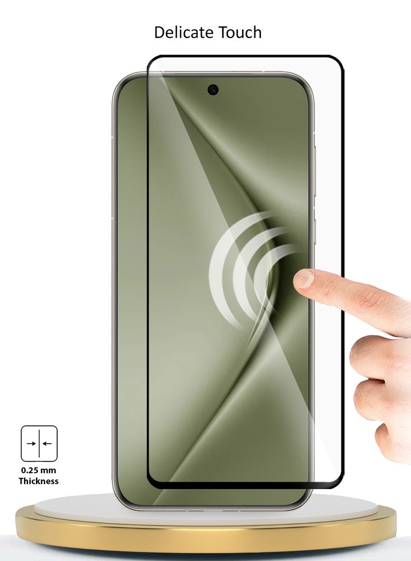 Wtech Huawei Pura 70 Ultra 5G 2024 Premium E2E Full Glue Full Cover Tempered Glass Screen Protector (MSGECN) - Clear/Black - Image 3