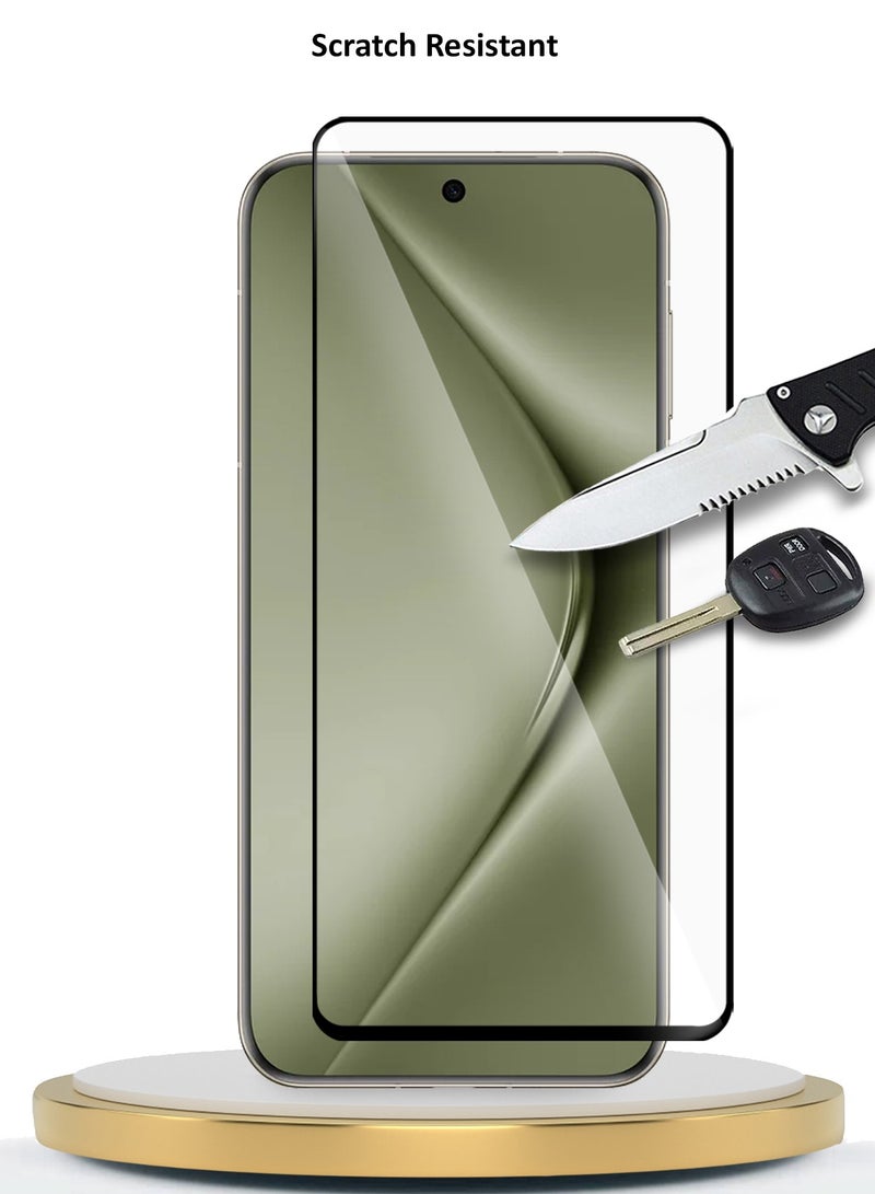 Wtech Huawei Pura 70 Ultra 5G 2024 Premium E2E Full Glue Full Cover Tempered Glass Screen Protector (MSGECN) - Clear/Black - Image 4