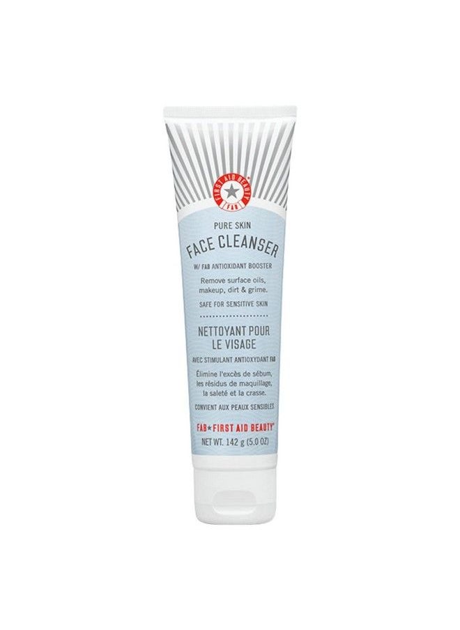 First Aid Beauty Pure Skin Face Cleanser Sensitive Skin Cream Cleanser With Antioxidant Booster 5 Oz.  - Image 2