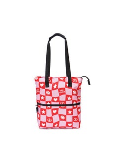 Generic Tote Backpack Red Shapes  - Image 1