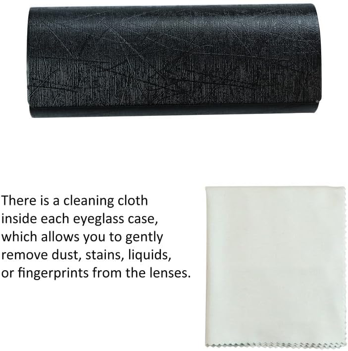 VisionGlobal Hard Shell Eyeglass Case for Eyeglasses and Sunglasses for Men/Women and Kids - Image 4