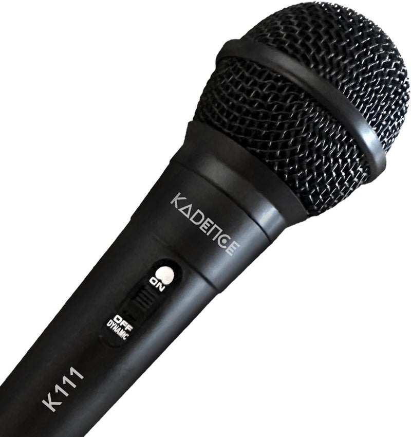 Kadence K111 Wired Dynamic Microphone | Cardioid Mic with 10FT Cable & 6.3mm Jack for Singing, Karaoke & Live Performance - Image 4