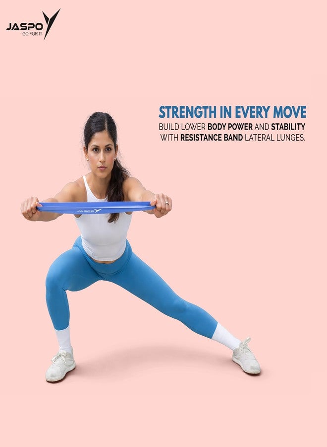 جاسبو مجموعة أربطة مقاومة JASPO Ultra Flex مكونة من 5 قطع - أربطة تمارين لاتكس صغيرة الحلقات لتمارين المؤخرة والوركين والأرداف والساقين | أربطة مطاطية لليوغا والبيلاتس والسكوات وتمارين القوة وصالة الألعاب الرياضية المنزلية | متعددة الألوان - Image 3