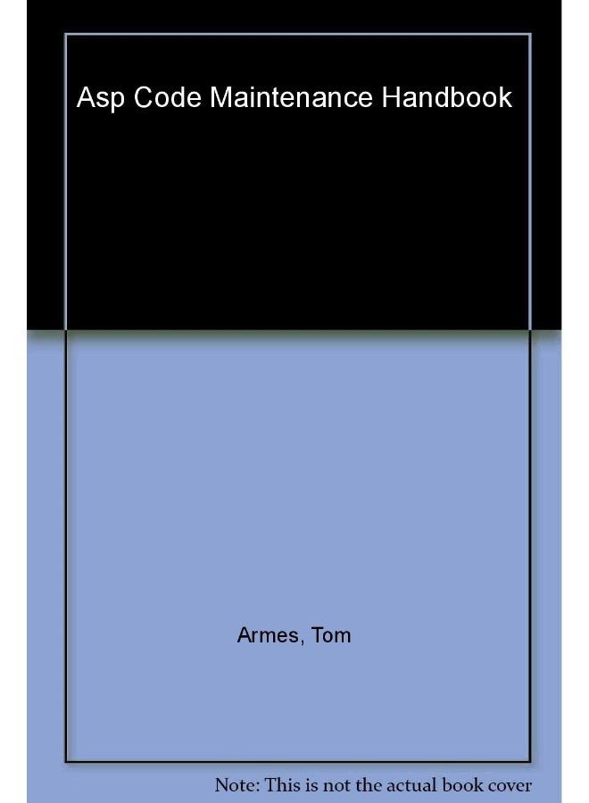 ASP Code Maintenance Handbook