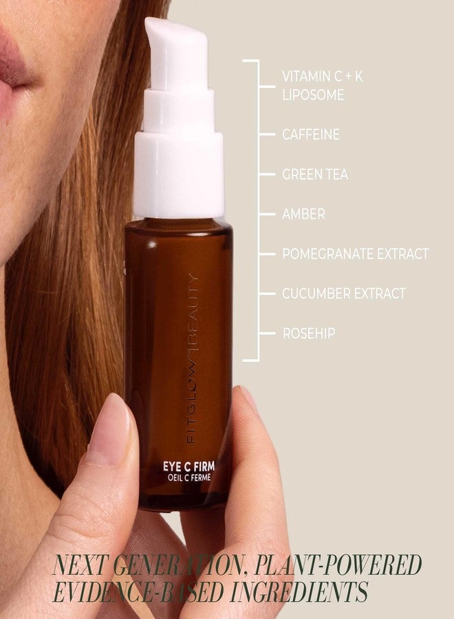 Fitglow Beauty | Eye C Firm Anti Aging, Firming & Hydrating Eye Cream | Reduce Wrinkles, Fine Lines, Dark Circles & Puffiness | Vitamin C + K, Caffeine, Hyaluronic & Botanical Extracts | Clean Beauty - Image 5