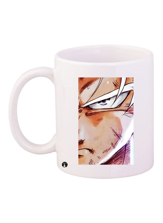 Anime Printed Coffee Mug White/Beige/Black 11ounce