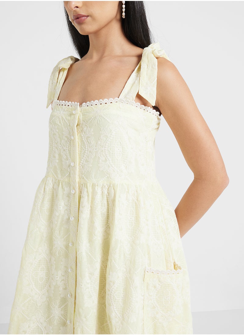 Jovonna London - Sabia Dress-Yellow - Image 1