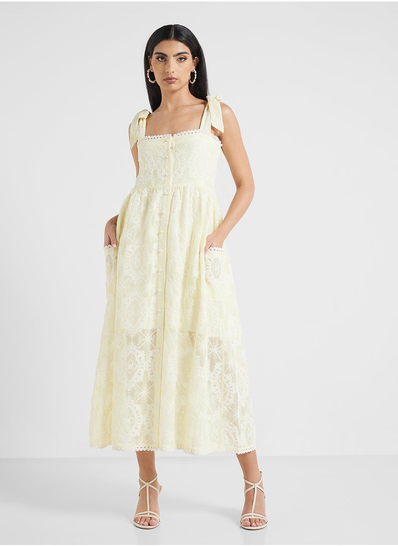 Jovonna London - Sabia Dress-Yellow - Image 1