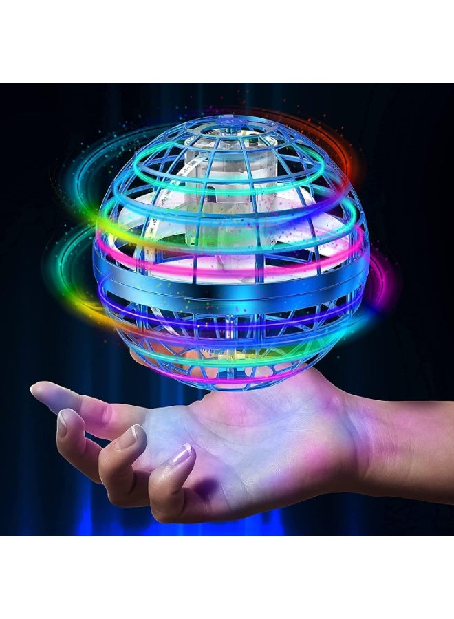 Flying Ball Toys, New Version Mini Spinner Drones, RGB light Flying Toys 360°Rotating Soaring Orb Toy, Built-in LED Flying Spinner UFO Space Toy , Gift For Kids Adults Indoor Outdoor Gift
