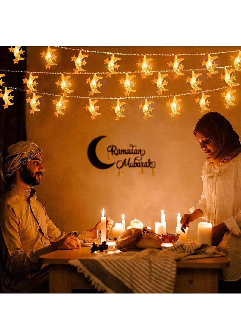 Ramadan Lights, 10M 80LED Ramadan Decorations Lights for Home, Wedding, Ramadan Lights Hanging Outdoor Indoor  - Image 4