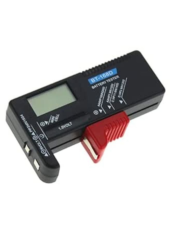 Digital Battery Tester Capacity Checker 1 9v LCD Display Black Portable For Household Travel - Image 1