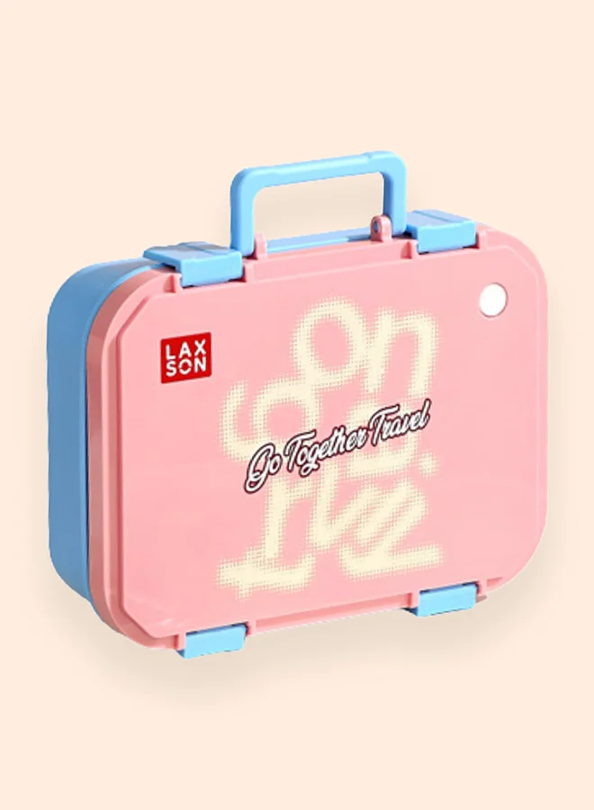 LITTLE SURPRISE BOX Little Surprise Box, Pink Travel theme Stainless Steel Tiffin/Lunch Box for Kids and Adults