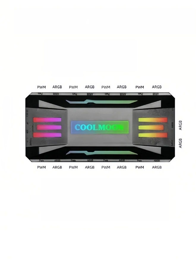 كولمون P-ARGB تحكم 4 دبوس PWM التحكم في درجة الحرارة 5V3 دبوس متزامن لاسلكية للتحكم عن بعد هيكل مروحة المحور - Image 3