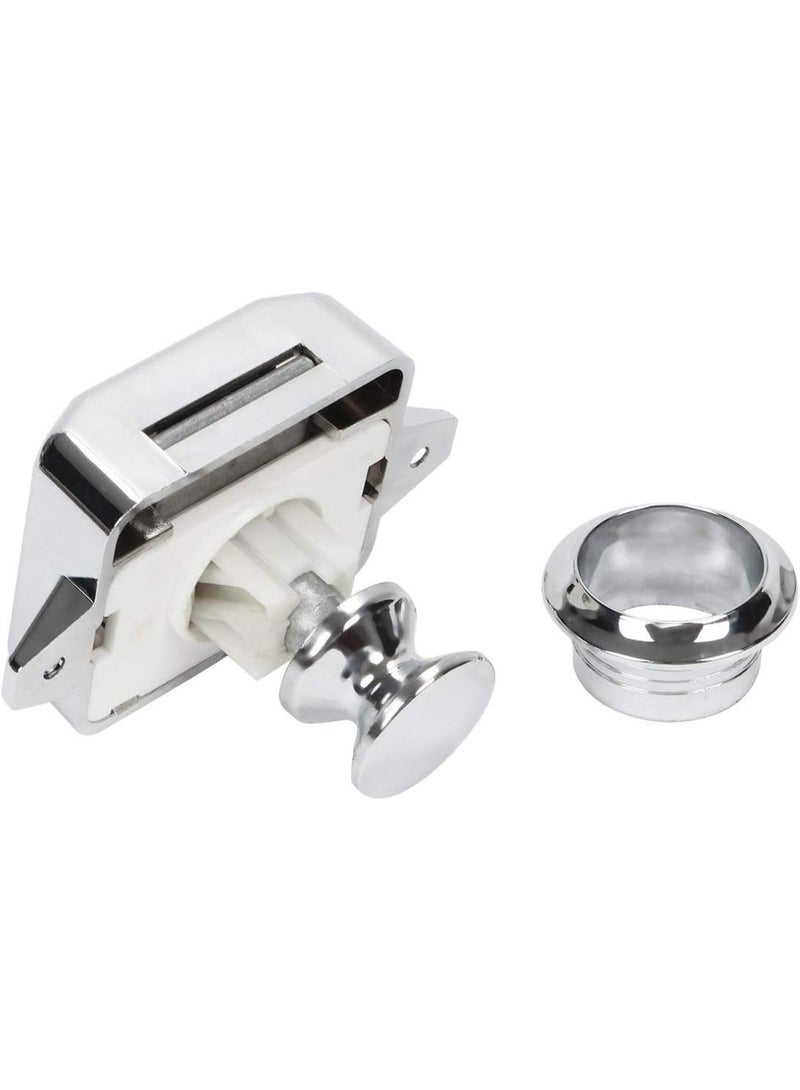 OCGIG 10 PCS Push Button Latch Cabinet Door Catch Keyless Cupboard Locks Zinc Alloy&ABS for RV Yachts Motorhome Camper Caravan - Image 3