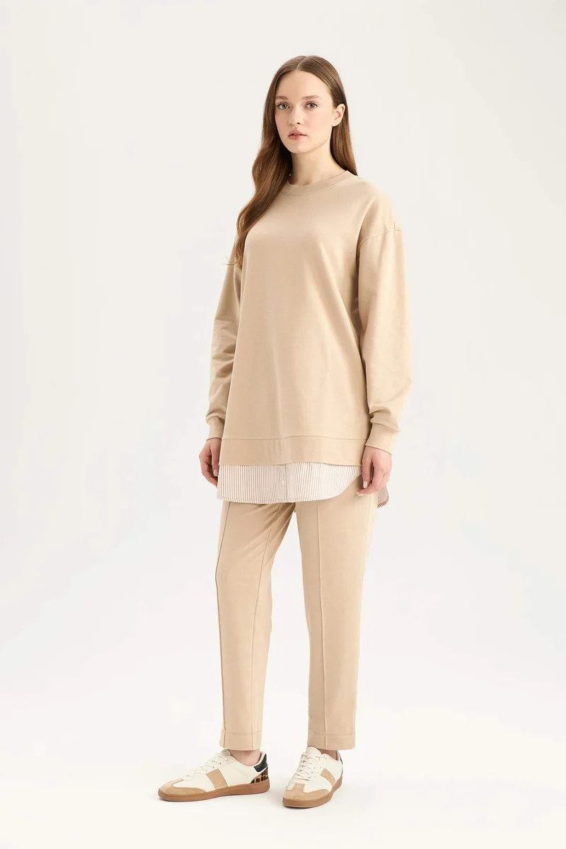 ديفاكتو Harem Thin Sweatshirt Fabric Trousers