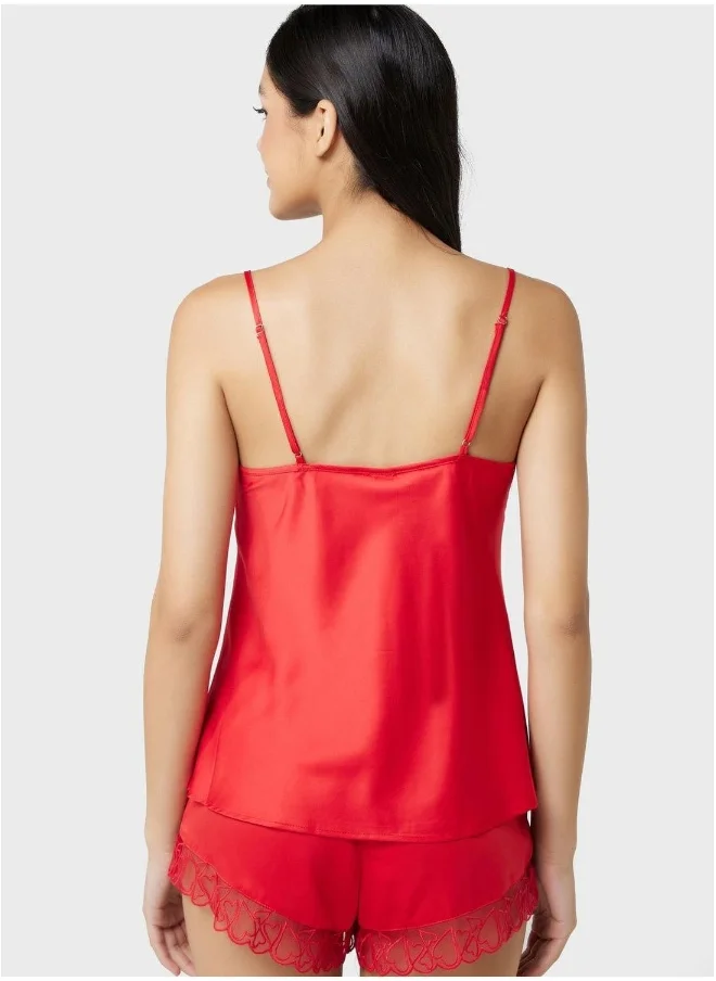 Isla & Evie Strap Lace Detail Nightie