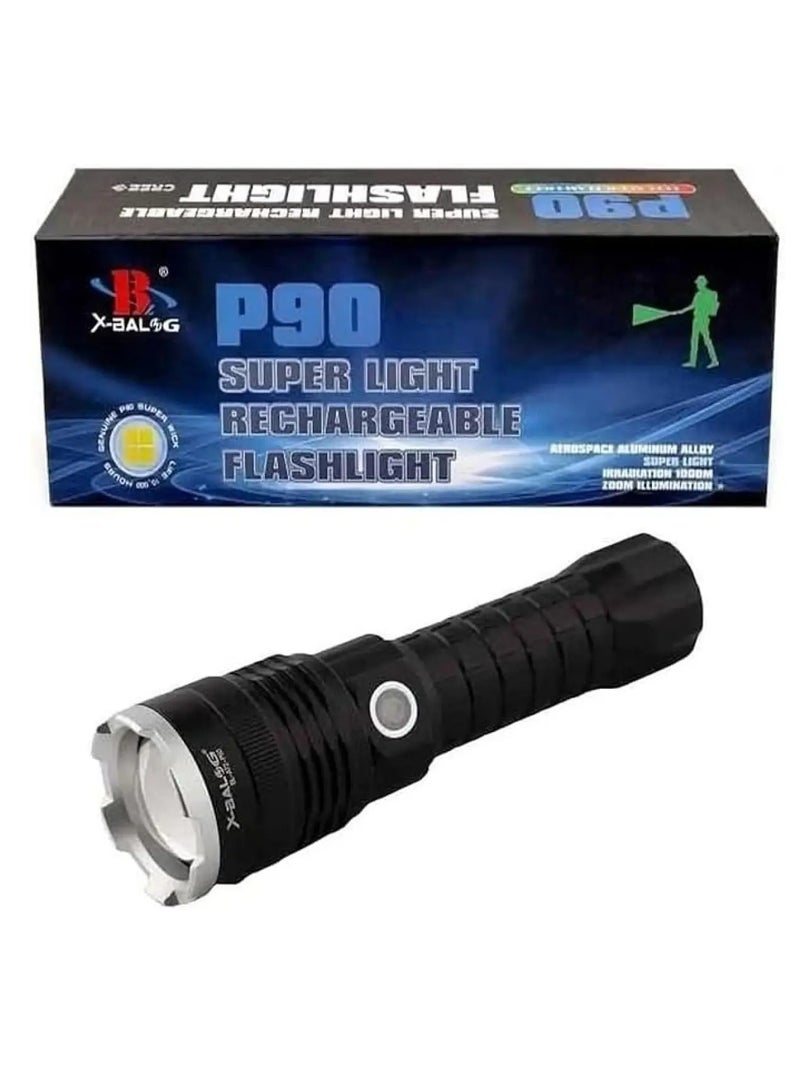 P90 Super Light Rechargeable Flashlight 90000 High Lumens, High Power Led Flashlight, XHP70.2 Powerful - Image 1