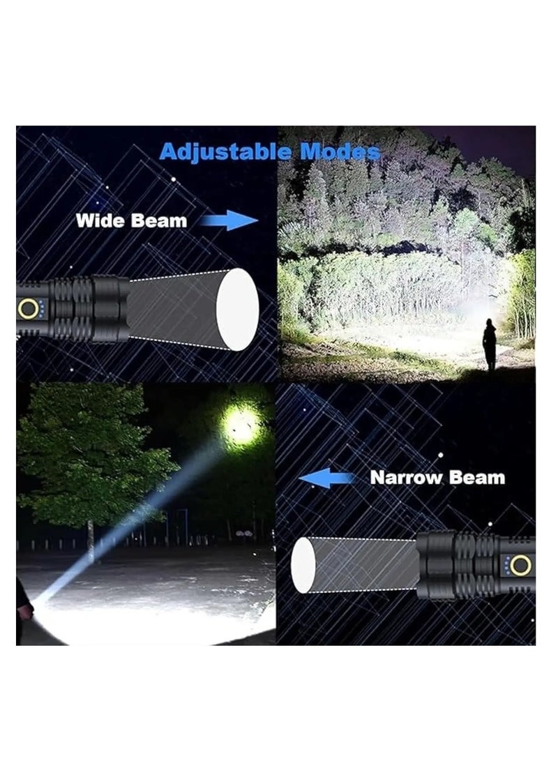 P90 Super Light Rechargeable Flashlight 90000 High Lumens, High Power Led Flashlight, XHP70.2 Powerful - Image 5