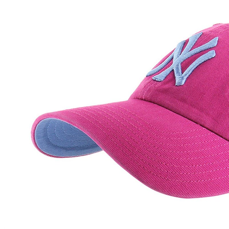 47 New York Yankees Ballpark Clean Up Dad Hat Baseball Cap - Orchid Pink One Size - Image 2